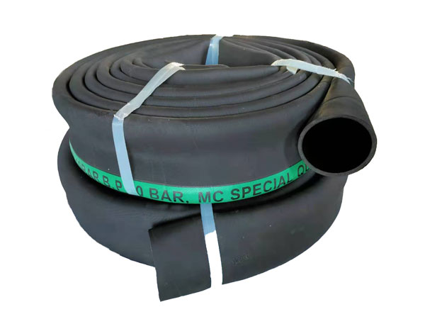  Manguera Plana de Caucho, para Descarga de Agua 